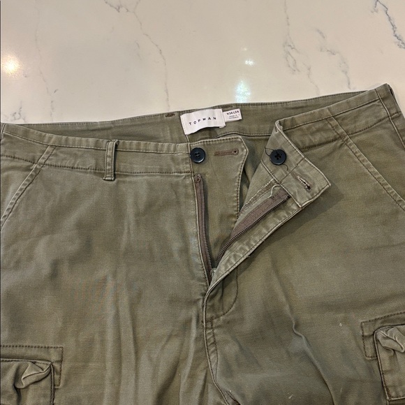 Topman Khaki Cargo Pants for Men - Picture 10 of 10